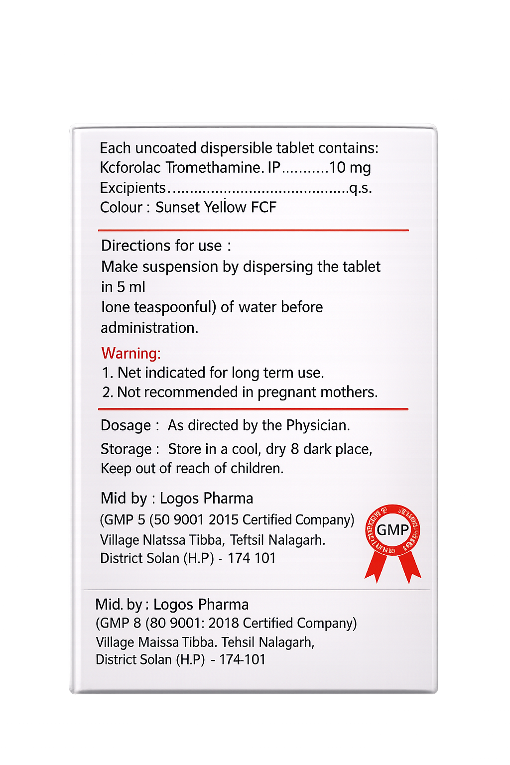 KT-NIV DT TABLET - Image 2